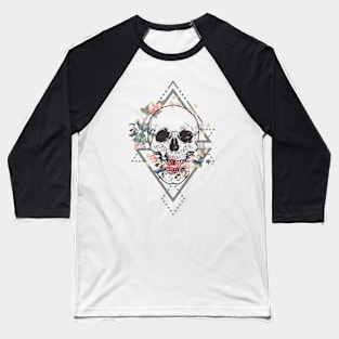 Artistic Skull Baseball T-Shirt